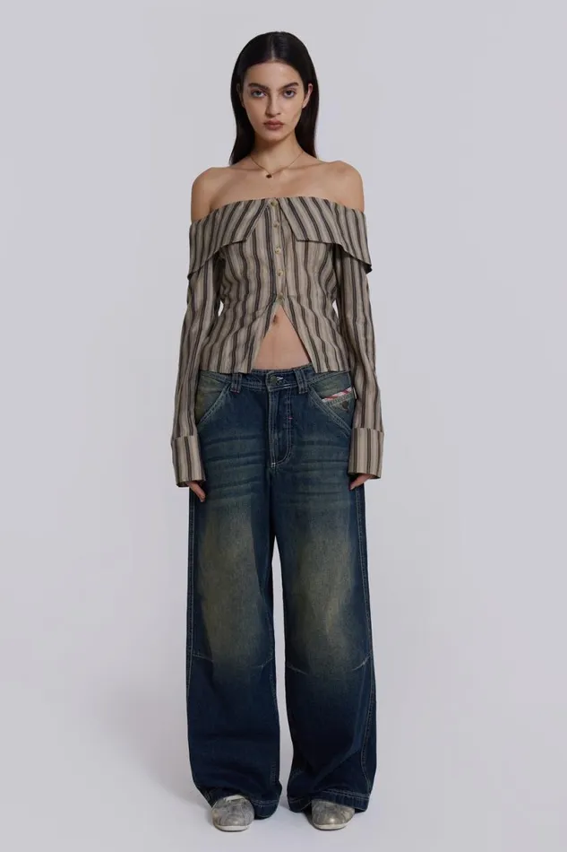 Jaded London Jeans Women LDN Colossus Jeans Blue