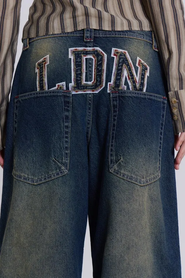 Jaded London Jeans Women LDN Colossus Jeans Blue