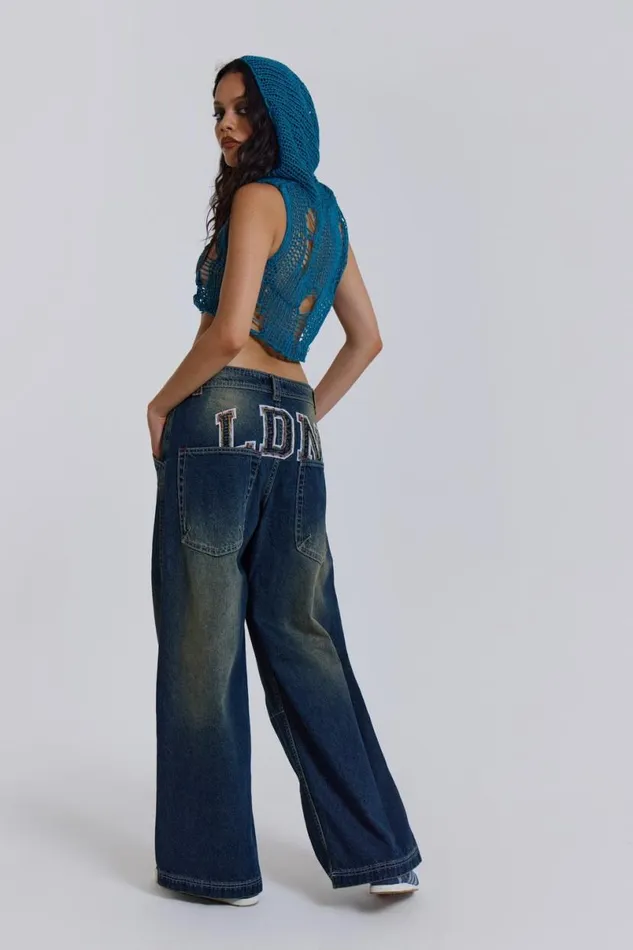 Jaded London Jeans Women LDN Colossus Jeans Blue