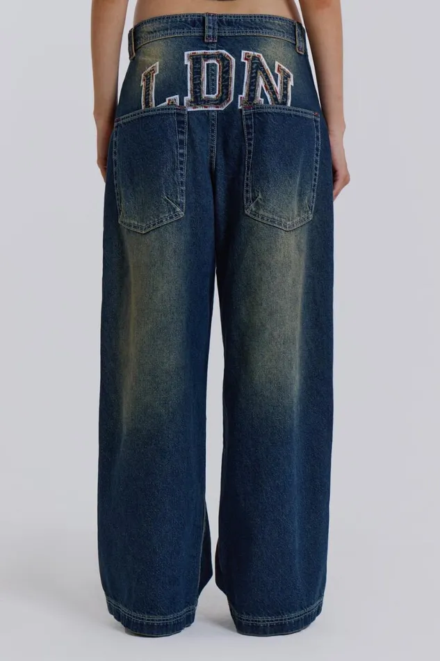 Jaded London Jeans Women LDN Colossus Jeans Blue