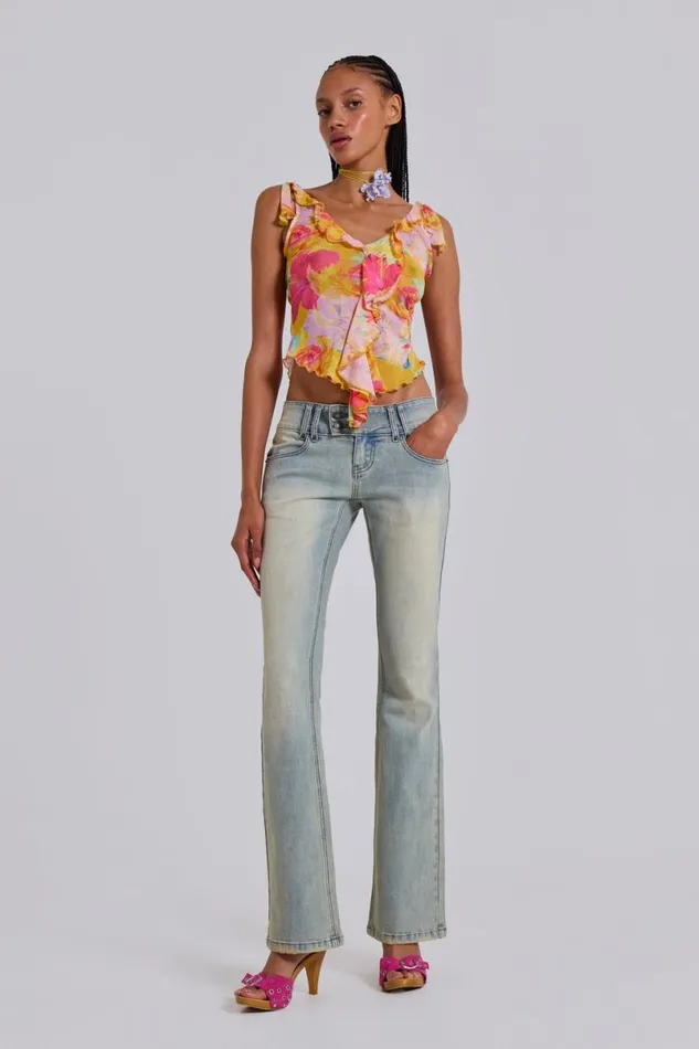 Jaded London Jeans Women Light Wash Thirteen Jeans Blue