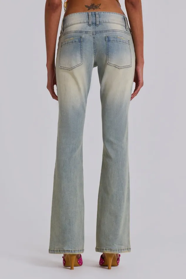 Jaded London Jeans Women Light Wash Thirteen Jeans Blue