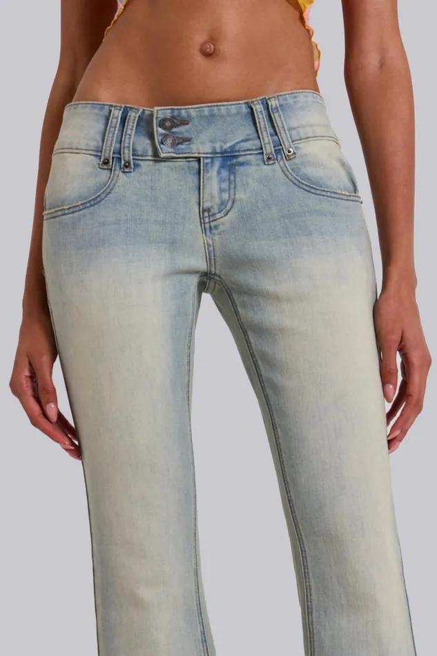 Jaded London Jeans Women Light Wash Thirteen Jeans Blue