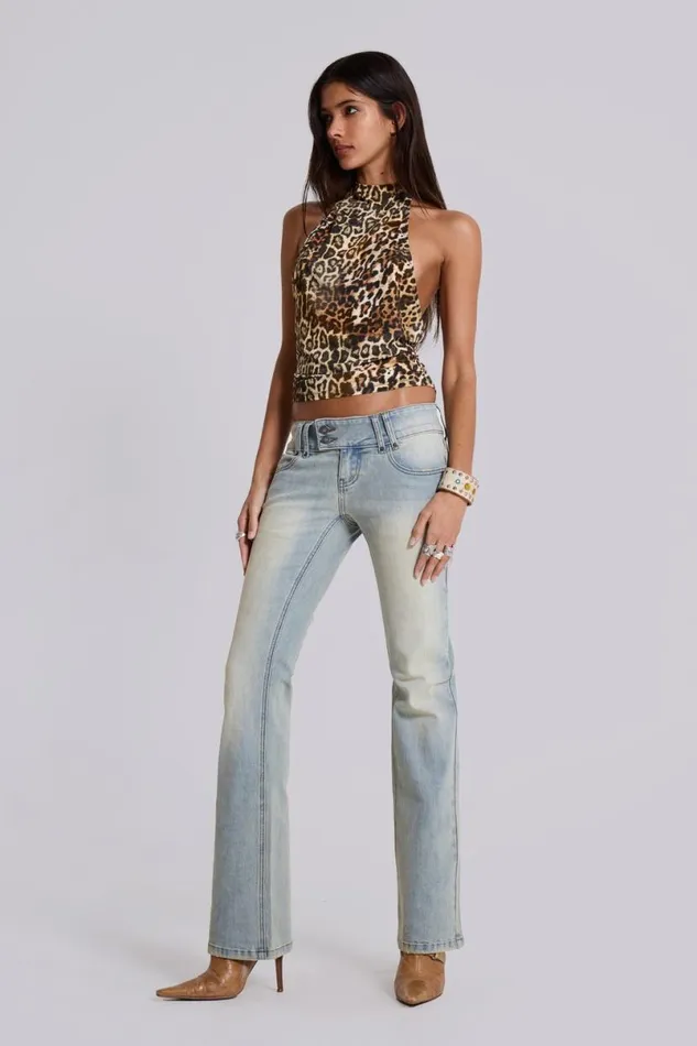 Jaded London Jeans Women Light Wash Thirteen Jeans Blue