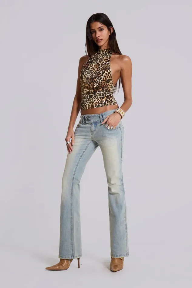 Jaded London Jeans Women Light Wash Thirteen Jeans Blue