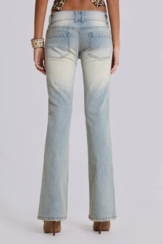 Jaded London Jeans Women Light Wash Thirteen Jeans Blue