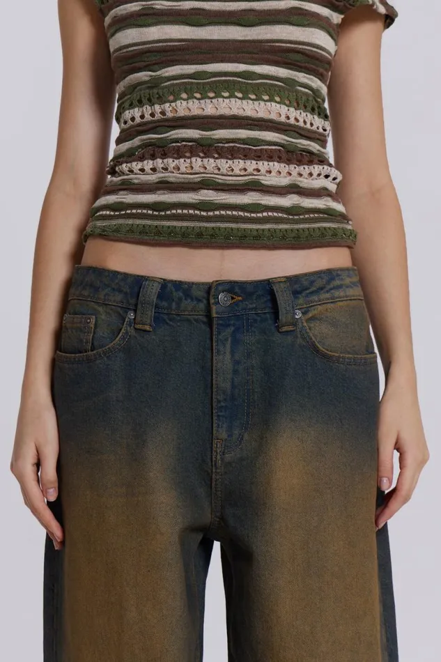 Jaded London Jeans Women Sonic Jeans In Dirty Wash Blue