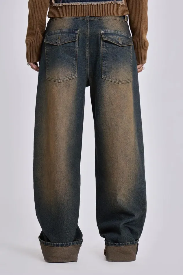 Jaded London Jeans Women Sonic Jeans In Dirty Wash Blue