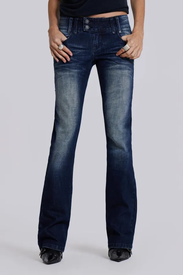 Jaded London Jeans Women Vintage Blue Thirteen Jeans Blue