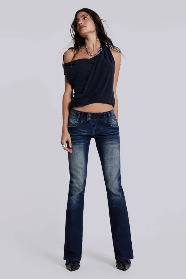 Jaded London Jeans Women Vintage Blue Thirteen Jeans Blue