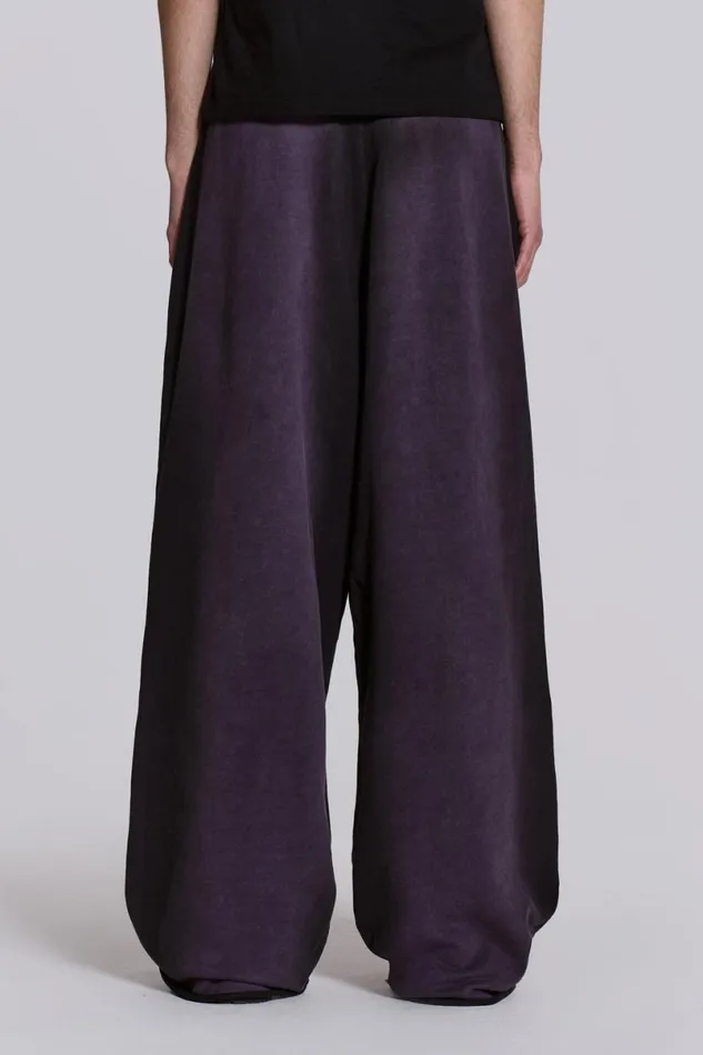 Jaded London Joggers and Sweatpants Men Deep Purple Fade Baggy Monster Joggers Purple