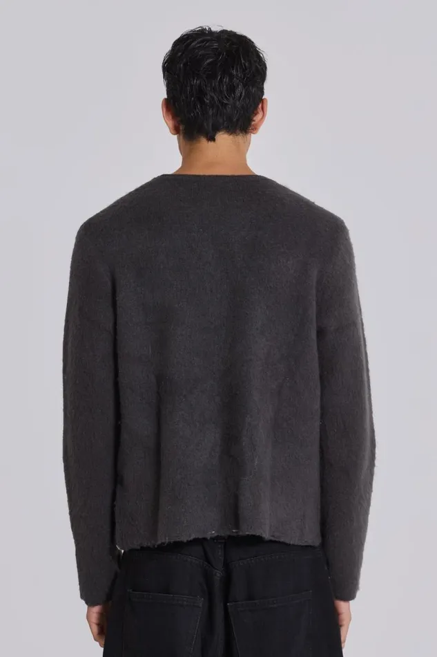 Jaded London Knitwear Men Devine Knit Jumper Black