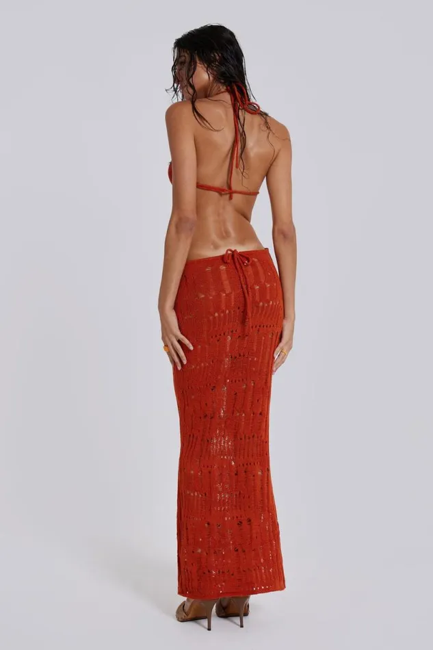 Jaded London Maxi Dresses Women Rumba Maxi Dress Orange