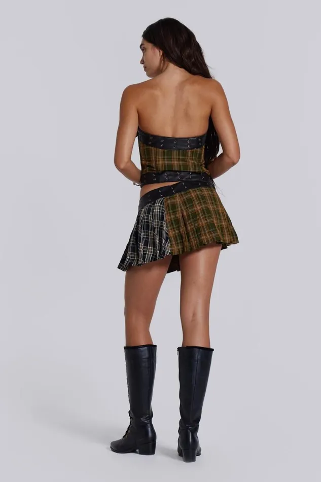Jaded London Mini Dresses Women Eden Buckle Mini Dress Green