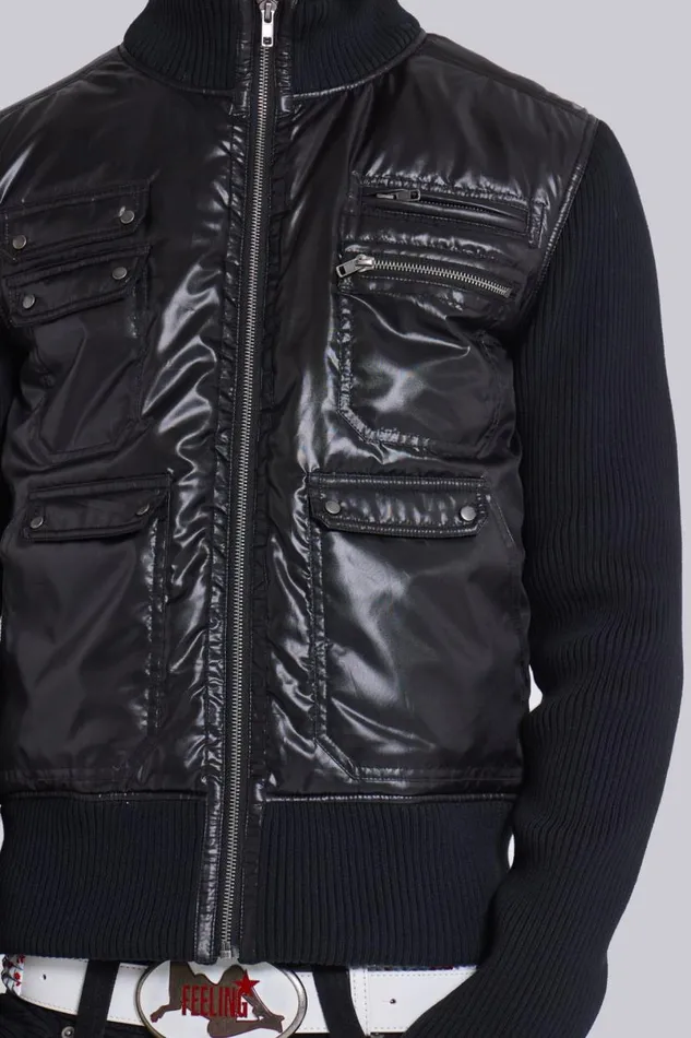 Jaded London Outerwear Men Gloss Jacket Black