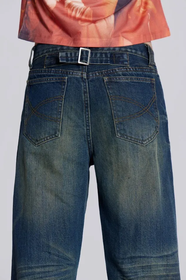 Jaded London SlimStraight Jeans Men Busted Scott Jeans Blue
