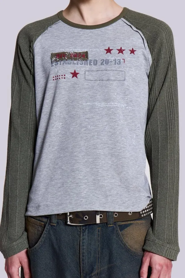 Jaded London TShirts and Vests Men Cipher Tee Grey