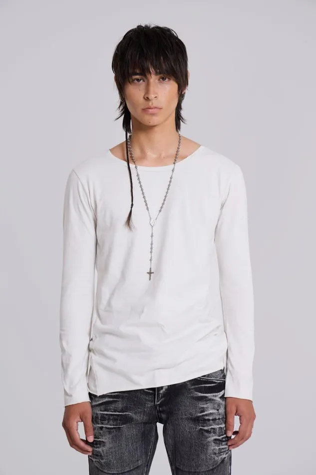 Jaded London TShirts and Vests Men Enlightened Long Sleeve TShirt Print