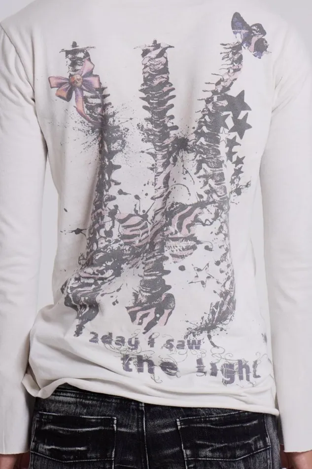 Jaded London TShirts and Vests Men Enlightened Long Sleeve TShirt Print