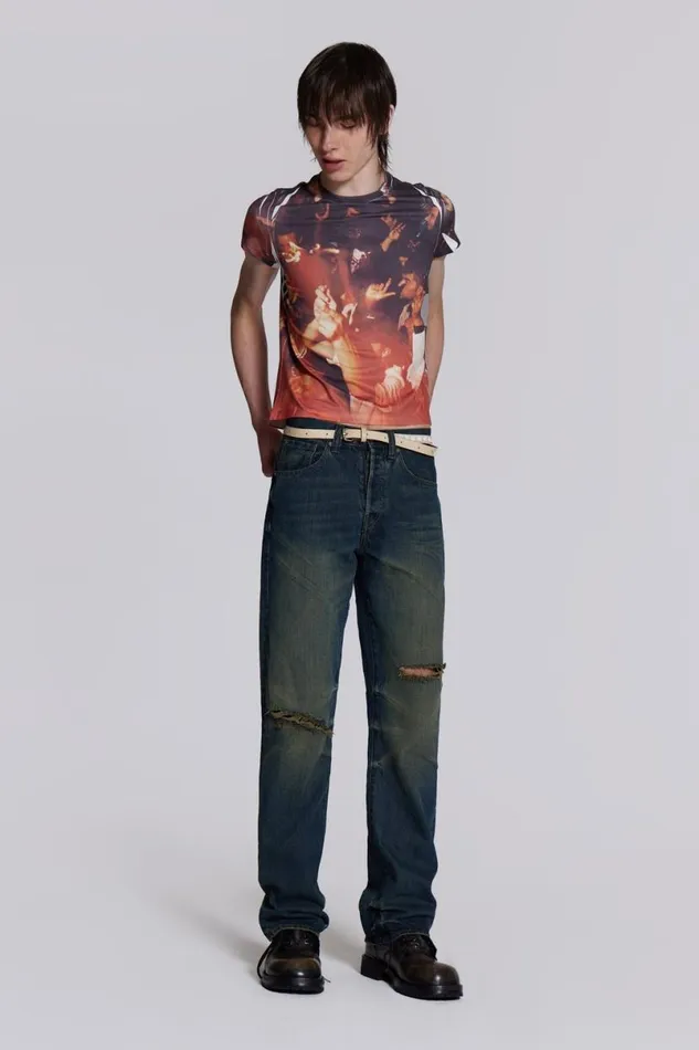 Jaded London TShirts and Vests Men Rave Tee Multi