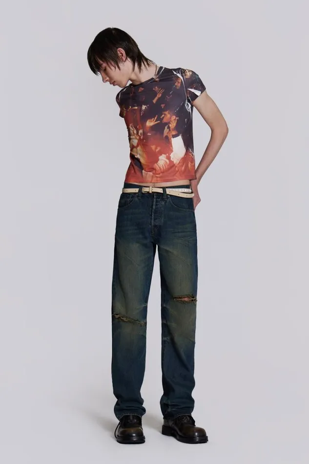 Jaded London TShirts and Vests Men Rave Tee Multi