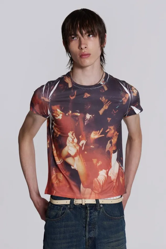 Jaded London TShirts and Vests Men Rave Tee Multi
