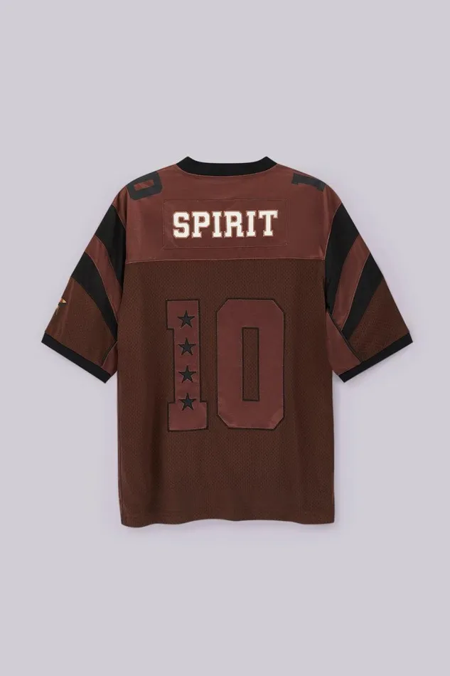 Jaded London TShirts and Vests MenUnisex Deadstar Football Jersey Brown