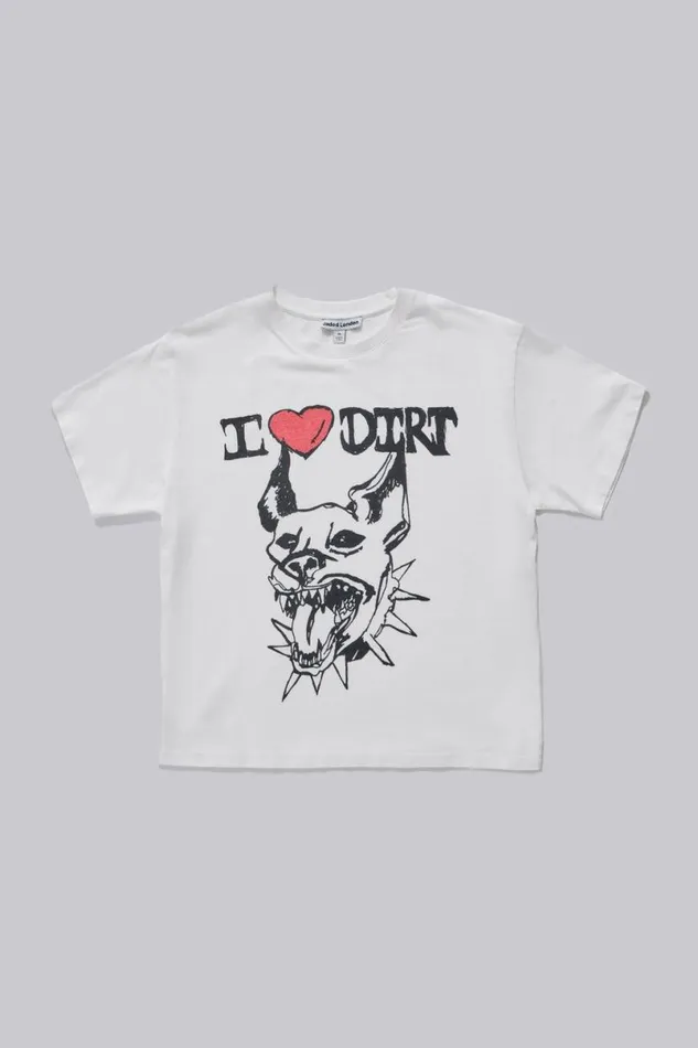 Jaded London TShirts Women Dirt Tee White