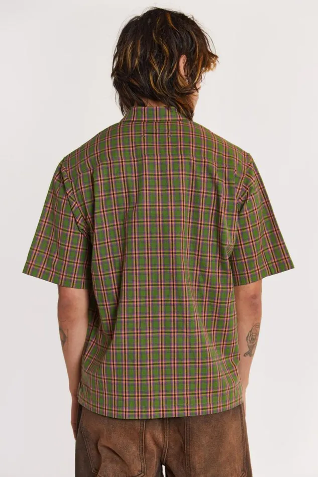 Jaded London Unisex Unisex Acid Short Sleeve Shirt Green