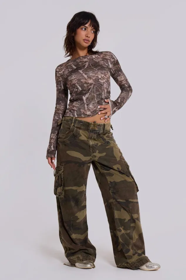 Jaded London Unisex UnisexWomen Woodland Long Sleeve White