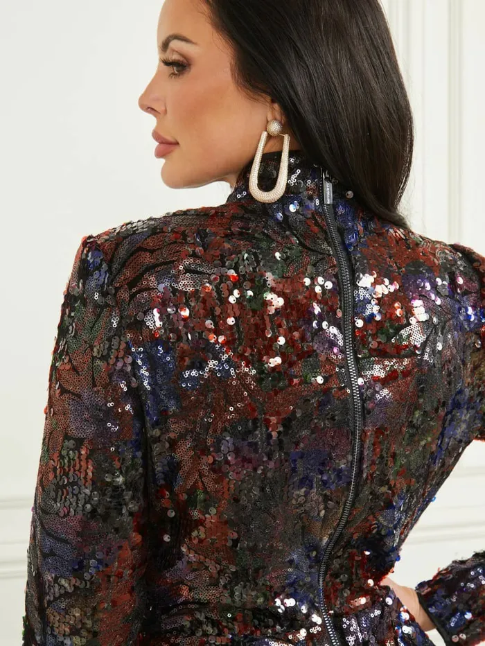 Jasmine Sequin Long Dress Delight Sequins Women Dresses and Jumpsuits GUESS Jasmine Sequin Long Dress Delight Sequins Women Dresses and Jumpsuits GUESS