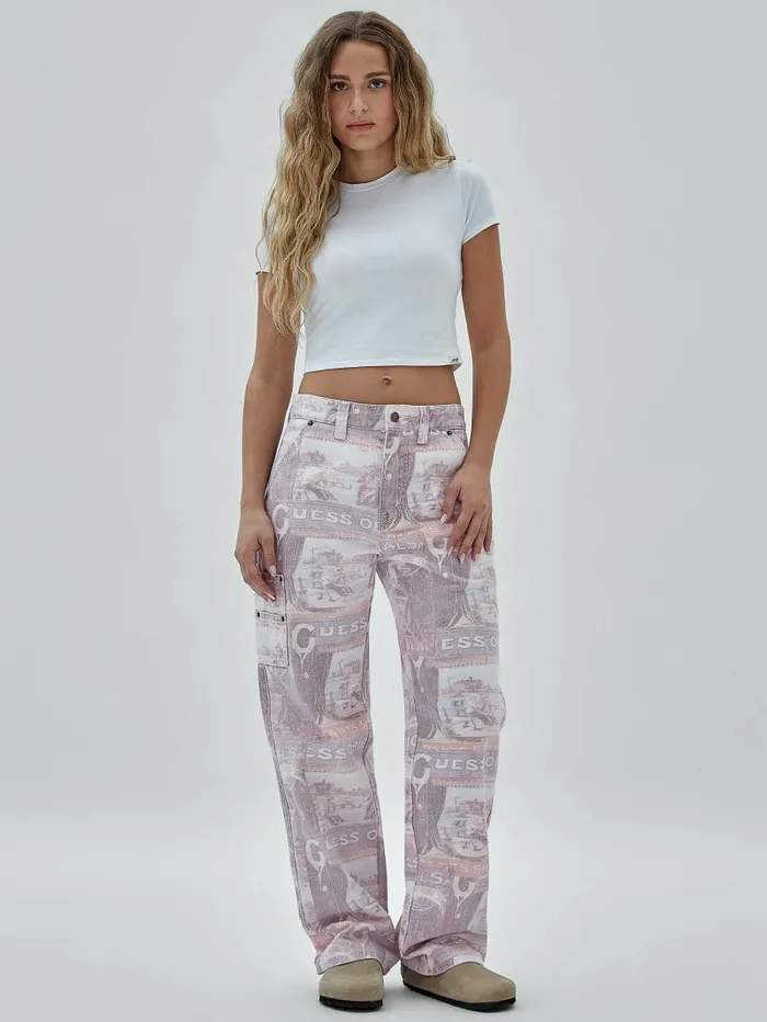 Jeans and Denim GUESS Men GUESS Originals Vintage Carpenter Pants Vintage Ranch Print Jeans and Denim GUESS Men GUESS Originals Vintage Carpenter Pants Vintage Ranch Print