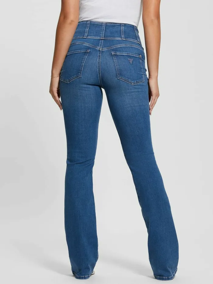 Jeans and Denim GUESS Women Eco Corset Shape Up Flared Jeans The Air Wash