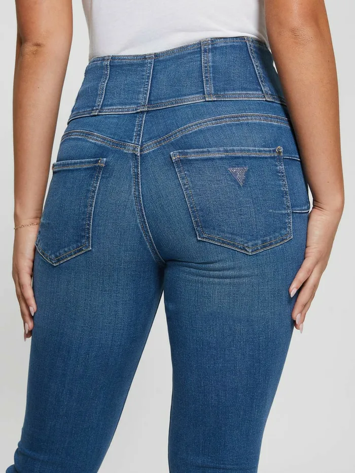 Jeans and Denim GUESS Women Eco Corset Shape Up Flared Jeans The Air Wash