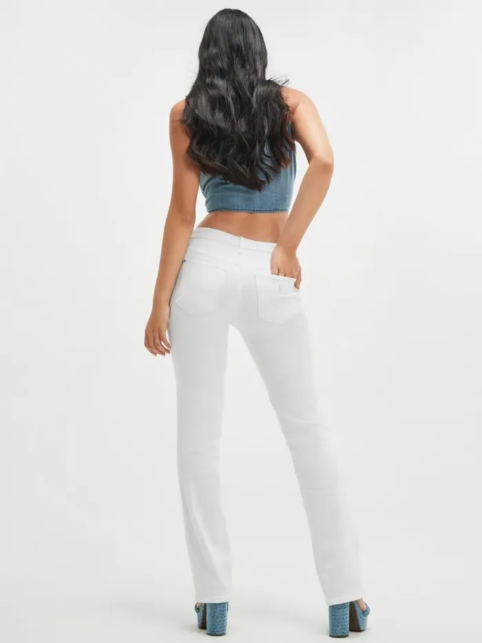 Jeans and Denim GUESS Women Sexy Straight Jeans Pure White Jeans and Denim GUESS Women Sexy Straight Jeans Pure White