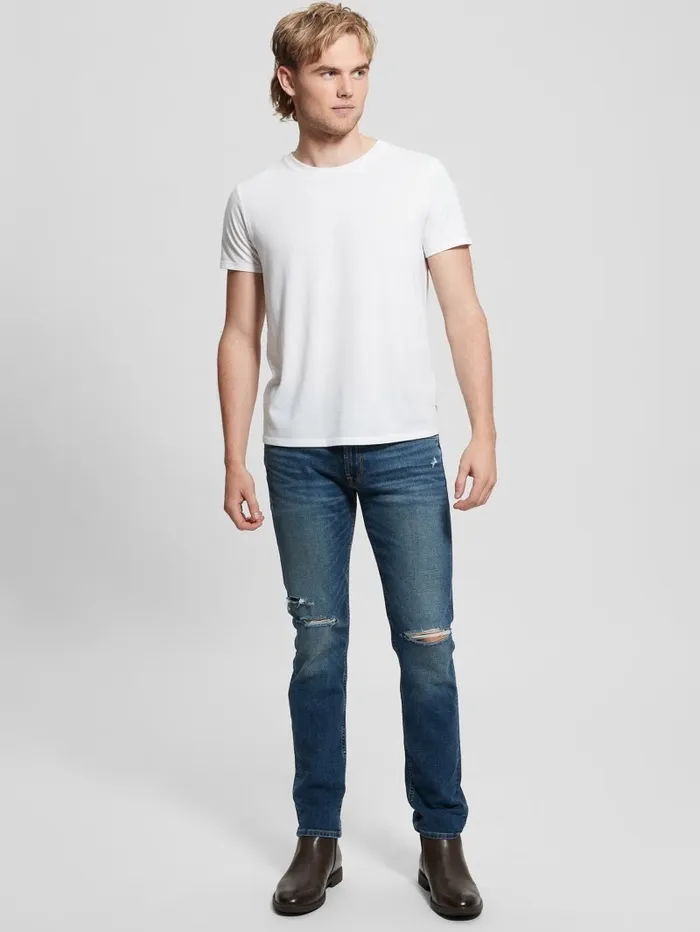 Jeans and Denim Slim Tapered Jeans Escape Destroy GUESS Men Jeans and Denim Slim Tapered Jeans Escape Destroy GUESS Men