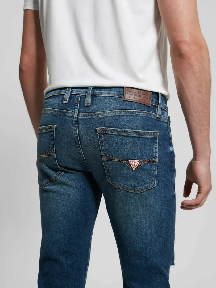 Jeans and Denim Slim Tapered Jeans Escape Destroy GUESS Men Jeans and Denim Slim Tapered Jeans Escape Destroy GUESS Men