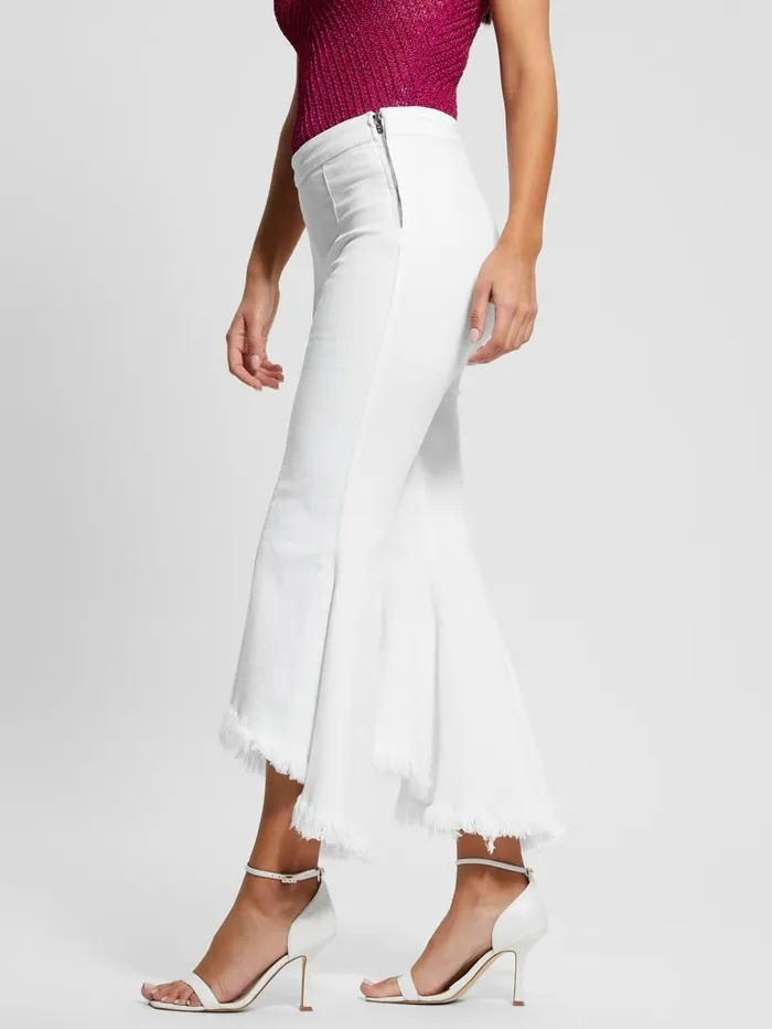 Jeans and Denim Sofia 1981 HighRise Flared Jeans White Bufali GUESS Women Jeans and Denim Sofia 1981 HighRise Flared Jeans White Bufali GUESS Women
