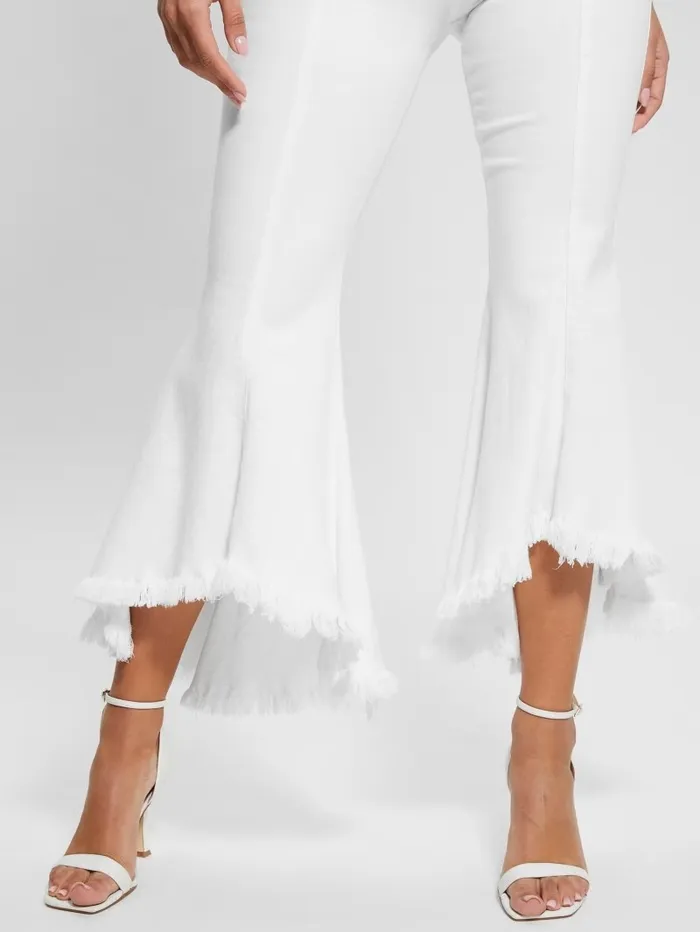 Jeans and Denim Sofia 1981 HighRise Flared Jeans White Bufali GUESS Women Jeans and Denim Sofia 1981 HighRise Flared Jeans White Bufali GUESS Women