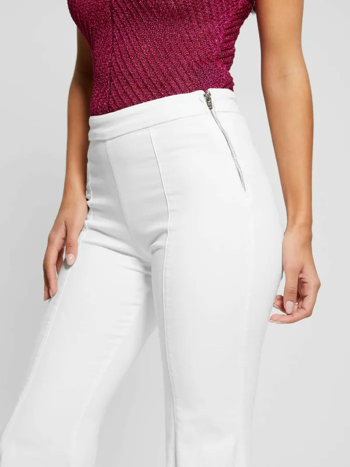 Jeans and Denim Sofia 1981 HighRise Flared Jeans White Bufali GUESS Women Jeans and Denim Sofia 1981 HighRise Flared Jeans White Bufali GUESS Women