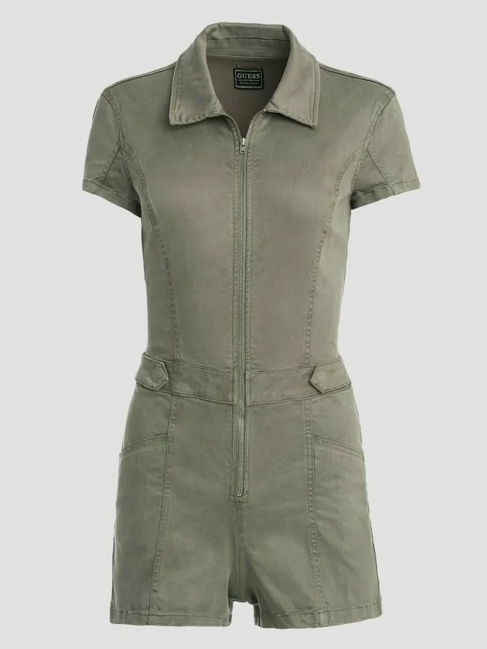 Jeans and Denim Women GUESS Gemma Romper Lichen Leaf Green Multi Jeans and Denim Women GUESS Gemma Romper Lichen Leaf Green Multi