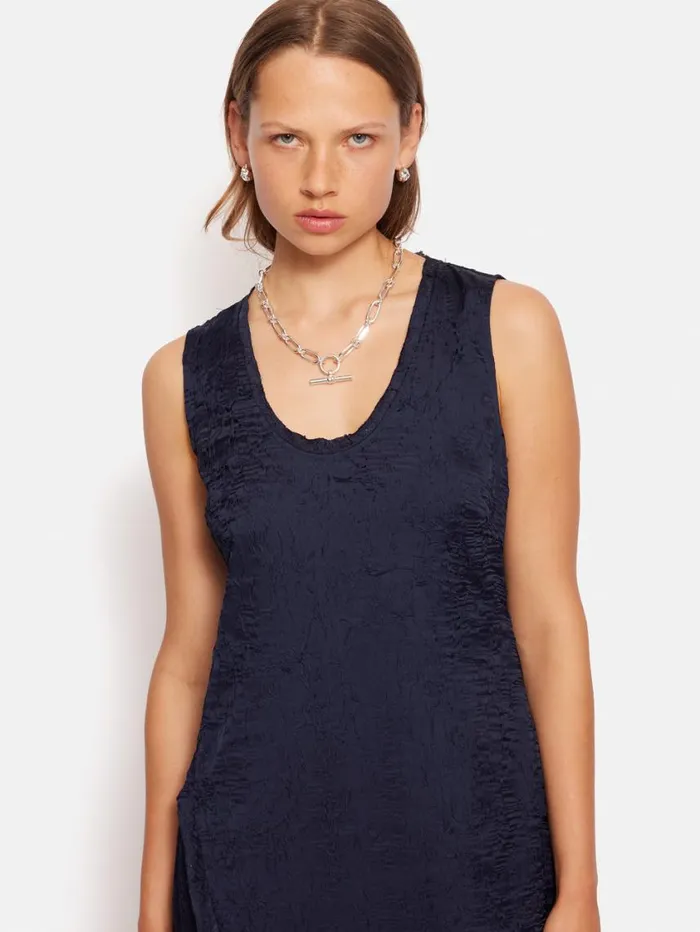Jigsaw Asymmetric Textured Dress Navy Women Coords