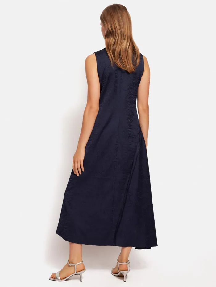 Jigsaw Asymmetric Textured Dress Navy Women Coords