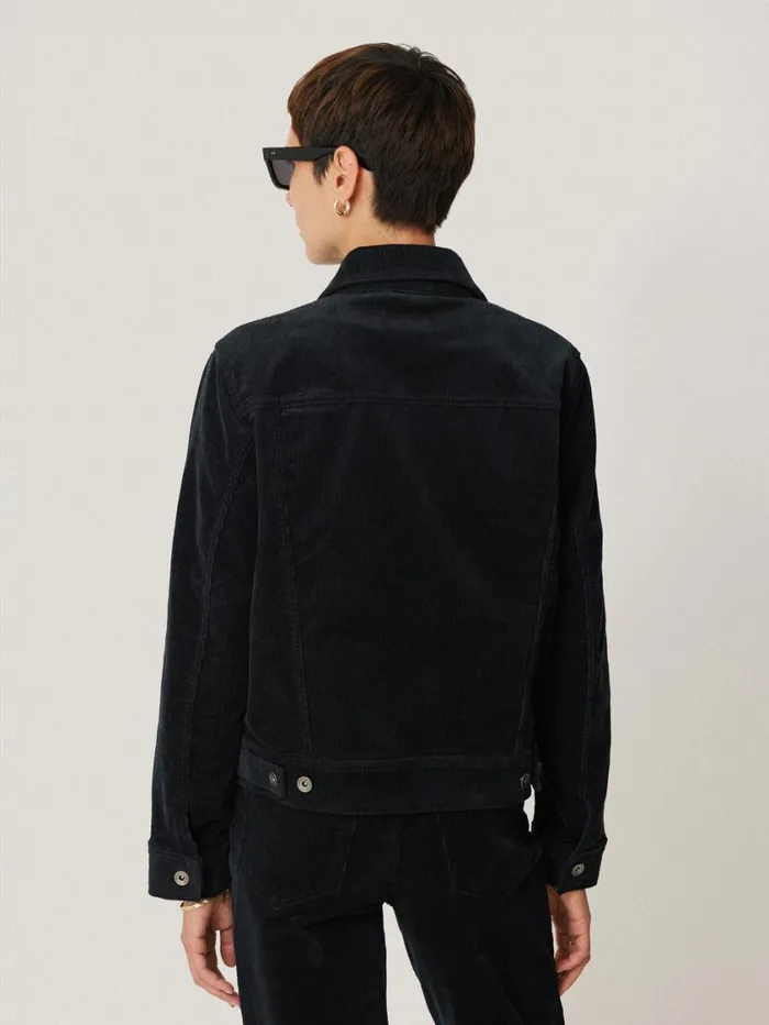 Jigsaw Boxy Cord Trucker Jacket Navy Women Coords