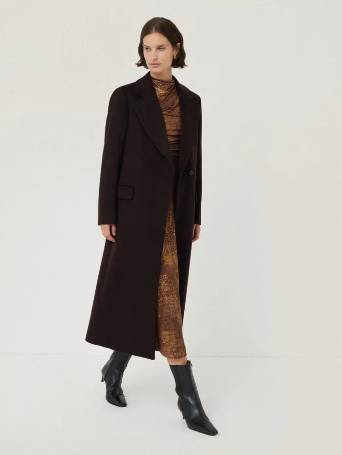 Jigsaw Brushed Bronze Draped Dress Bronze Women Dresses and Jumpsuits
