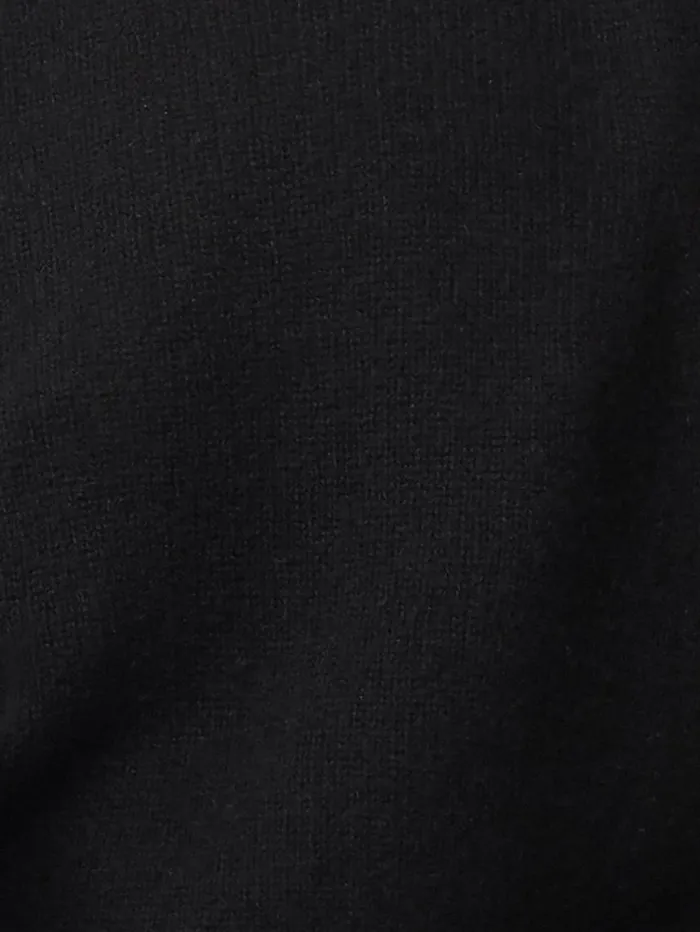 Jigsaw Cashmere Crew Neck Tank Black Women Knitwear and Cashmere