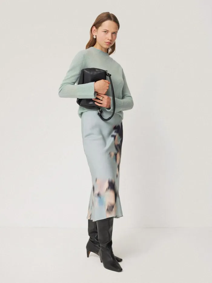 Jigsaw Cloud Cashmere Eldon Jumper Blue Haze Women Knitwear and Cashmere