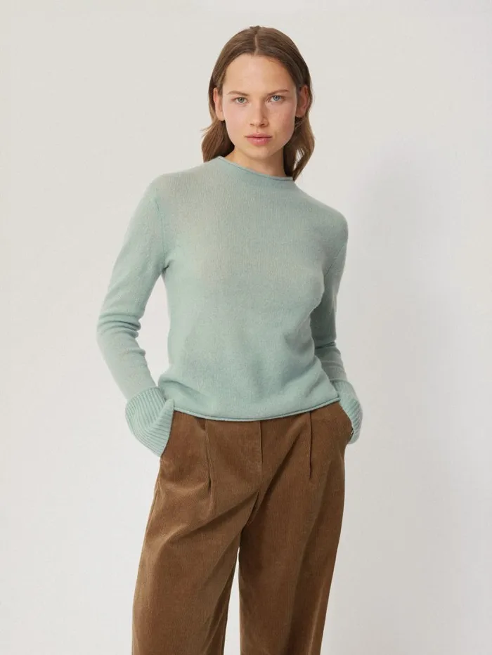 Jigsaw Cloud Cashmere Eldon Jumper Blue Haze Women Knitwear and Cashmere