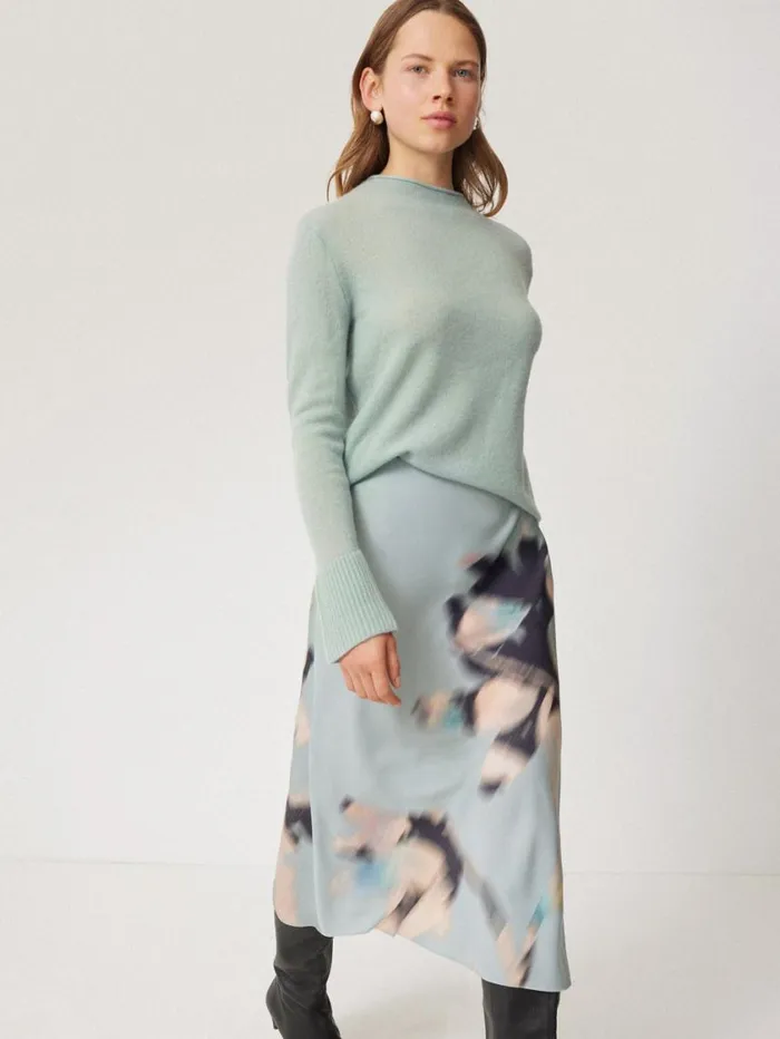 Jigsaw Cloud Cashmere Eldon Jumper Blue Haze Women Knitwear and Cashmere