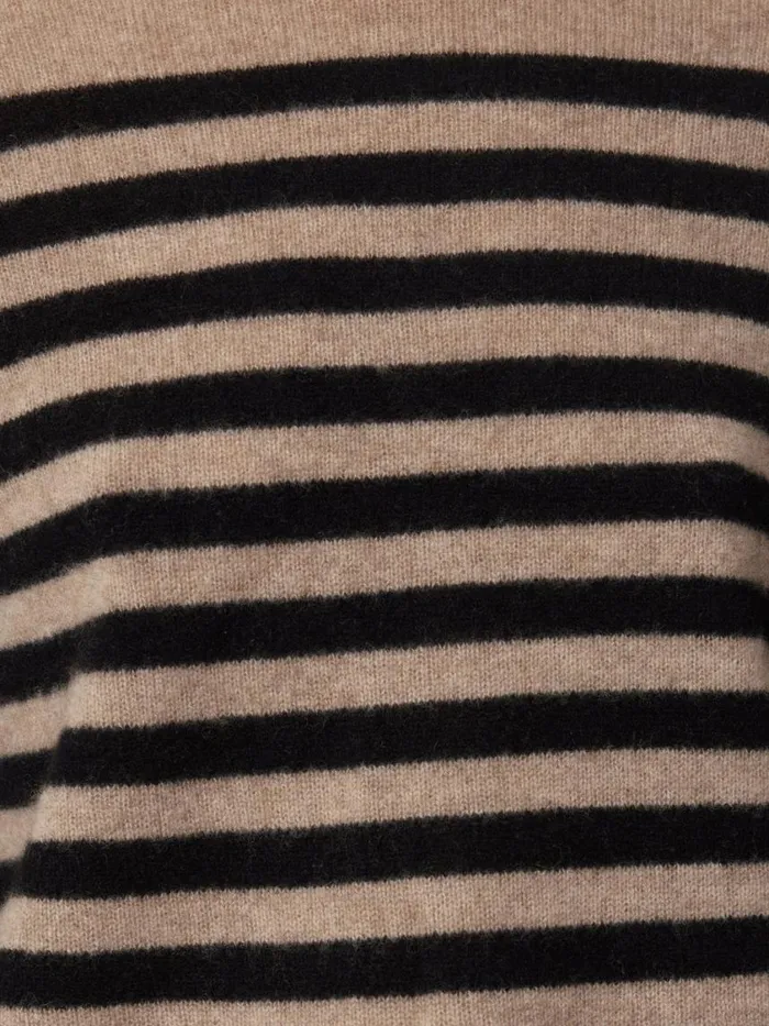 Jigsaw Cloud Cashmere Eldon Stripe Neutral Women Knitwear and Cashmere